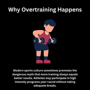 Illustrated athlete overexerting with dumbbells, highlighting how myths contribute to signs of overtraining