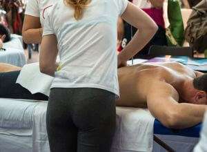 A sports physical therapy focuses his or her services to athletes. 